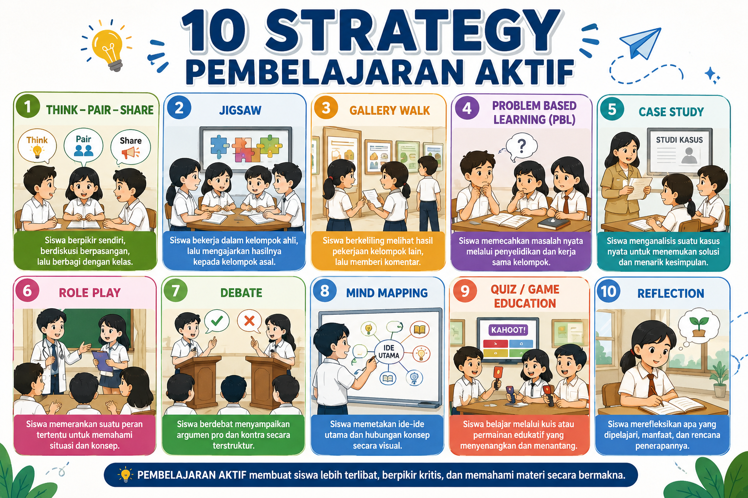 10 Strategi Pembelajaran Aktif yang Efektif untuk Meningkatkan Hasil Belajar Siswa